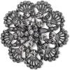 image:imageBriLove Fashion Elegant Brooch Pin for Women Crystal Brooches11FanShaped