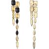 image:imageBriLove Womens Stunning Crystal Rhinestone Marquise Rectangle Emerald Cut Geometric Long Chandelier Drop Statement Earrings for Women Party Prom Jewelry AccessoriesChampagne Color GoldTone