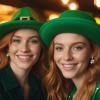 image:imageBriLove Clover Earrings for Women Gorgeous Shiny Rhinestones Green Heart Leaf Shape Hook St Patricks Day Party Prom AccessoriesEmerald Color GoldTone