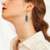 image:imageBriLove Dainty Elegant Natural Stone Unique Irregular Lightweight Dangle Drop Earrings Jewelry Gift for Birthday Party Prom AccessoriesBlue