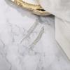 image:imageBriLove Fashion Long Chandelier Linear Tassel Triangle Dangle Drop Earrings for Wedding Women Party PromSilverTone