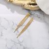 image:imageBriLove Fashion Long Chandelier Tassel Fringe Dangle Drop Earrings for Wedding Women Party Prom GoldTone