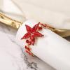 image:imageBriLove Gorgeous Stunning Crystal Rhinestone Marquise StarShape Link Bracelet for Women Party Prom Summer Seaside Idyllic HolidayRuby Color GoldTone