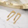 image:imageBriLove Minimalist Teardrop Front Back Dangle Drop Earrings for Women Unique Simple Thick Line Dangling Fashion Jewelry Gifts for Prom Party Daily Wear AccessoriesGold