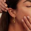 image:imageBriLove Minimalist Teardrop Front Back Dangle Drop Earrings for Women Unique Simple Thick Line Dangling Fashion Jewelry Gifts for Prom Party Daily Wear AccessoriesGold