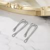 image:imageBriLove Minimalist Teardrop Front Back Dangle Drop Earrings for Women Unique Simple Thick Line Dangling Fashion Jewelry Gifts for Prom Party Daily Wear AccessoriesSilver
