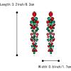 image:imageBriLove Sparkly Bling Rhinestones Marquise Teardrop Flower Cluster Dangle Earrings for Women Wedding Party Prom Jewelry AccessoryMulticolor GoldTone