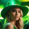 image:imageBriLove St Patricks Day Clover Earrings Dangling Hook Shamrock Green Earring for Women Party Prom AccessoriesMultiple Shamrock