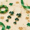 image:imageBriLove St Patricks Day Clover Earrings Dangling Hook Shamrock Green Earring for Women Party Prom AccessoriesMultiple Shamrock