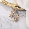 image:imageBriLove Stunning Fancy Marquise Crystal Rhinestone Wedding Bridal 2 Oval Drop Dangle Statement Earrings for Women Bride Bridesmaid MomChampagne GoldTone