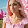 image:imageBriLove Stunning Gorgeous Rhinestone Marquise Simulated Pearl Floral StarShaped Stud Earrings for Women Summer Refreshing Seaside Idyllic HolidayPink AntiqueGoldtone