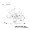 image:imageBriLove Wedding Bridal Hair Comb Hair Accessories with Crystal Bead Simulated Pearl Handmade Filigree for Women Clear SilverTone
