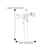 image:imageBriLove Wedding Bridal Hair Pin Set for Women Crystal Simulated Pearl MarquiseShape Leaf Hair Pins Clear SilverTone