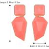image:imageBriLove Womens Gorgeous Geometric Statement Dangle Drop Earrings for Party Prom Pink GoldTone