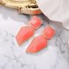 image:imageBriLove Womens Gorgeous Geometric Statement Dangle Drop Earrings for Party Prom Pink GoldTone