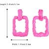 image:imageBriLove Womens Statement Drop Earrings Large Metal Rectangle Geometric Dangle Earring for Party PromHot Pink