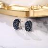 image:imageBriLove Womens Stunning Crystal Rhinestone Cluster Stud Earrings for Party Prom Blue SilverTone