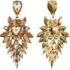 image:imageBriLove Womens Wedding Bridal Crystal Art Deco Marquise Teardrop Dangle Earrings for Brides03Champagne Color GoldTone