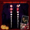 image:imageBrilove Halloween Blood Lips Pearls Drop EarringsGothic Vampire Long Drops Dangle ClipOn Earrings for Women Costume Cosplay Jewelry