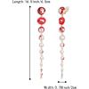image:imageBrilove Halloween Blood Lips Pearls Drop EarringsGothic Vampire Long Drops Dangle ClipOn Earrings for Women Costume Cosplay Jewelry