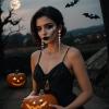 image:imageBrilove Halloween Blood Lips Pearls Drop EarringsGothic Vampire Long Drops Dangle Pierced Earrings for Women Costume Cosplay Jewelry