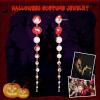 image:imageBrilove Halloween Blood Lips Pearls Drop EarringsGothic Vampire Long Drops Dangle Pierced Earrings for Women Costume Cosplay Jewelry