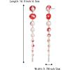 image:imageBrilove Halloween Blood Lips Pearls Drop EarringsGothic Vampire Long Drops Dangle Pierced Earrings for Women Costume Cosplay Jewelry