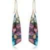 image:imageBriLove Dainty Elegant Natural Stone Unique Irregular Lightweight Dangle Drop Earrings Jewelry Gift for Birthday Party Prom AccessoriesPurple