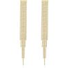 image:imageBriLove Fashion Long Chandelier Tassel Fringe Dangle Drop Earrings for Wedding Women Party Prom GoldTone