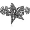 image:imageBriLove Gorgeous Stunning Crystal Rhinestone Marquise StarShape Link Bracelet for Women Party Prom Summer Seaside Idyllic HolidayGrey BlackTone