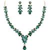 Emerald Color Gold-Tone