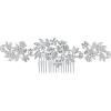 image:imageBriLove Womens Bohemian Boho Crystal Cluster Flower Vine Leaf Wedding Bride Bling Hair CombStyle 01