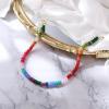 image:imageBriLove Handmade Unique Nature Stone Colorful Rainbow Turqoise Strand Choker Necklace for Women Beach Summer JewelryDouble Heart