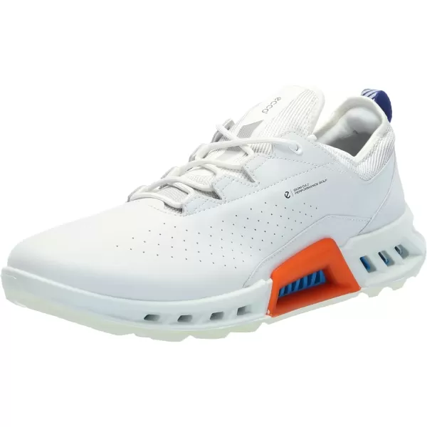 imageECCO Mens Biom C4 GoreTex Waterproof Golf ShoeWhiteMazarine Blue