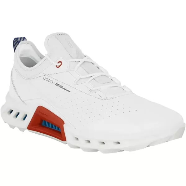imageECCO Mens Biom C4 GoreTex Waterproof Golf ShoeWhiteMazarine Blue