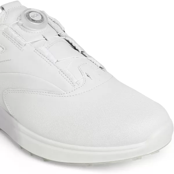imageECCO Mens SThree Boa Goretex Waterproof Hybrid Golf ShoeWhiteBlue DepthsBright White