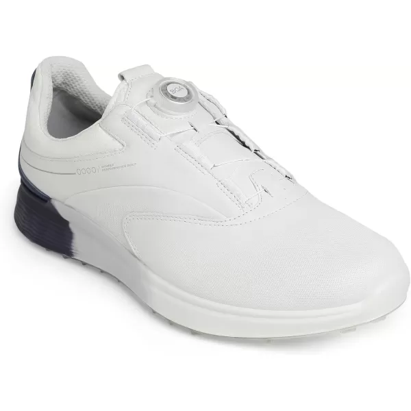 imageECCO Mens SThree Boa Goretex Waterproof Hybrid Golf ShoeWhiteBlue DepthsBright White