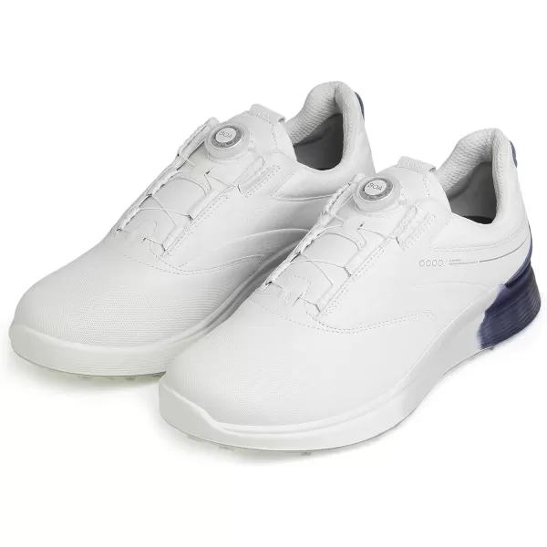 imageECCO Mens SThree Boa Goretex Waterproof Hybrid Golf ShoeWhiteBlue DepthsBright White