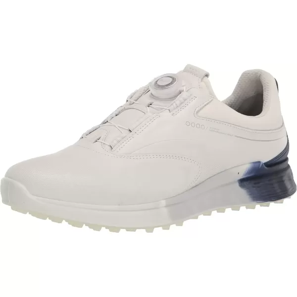 imageECCO Mens SThree Boa Goretex Waterproof Hybrid Golf ShoeWhiteBlue DepthsBright White