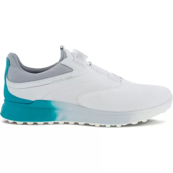 imageECCO Mens SThree Boa Goretex Waterproof Hybrid Golf ShoeWhiteCaribbeanConcrete