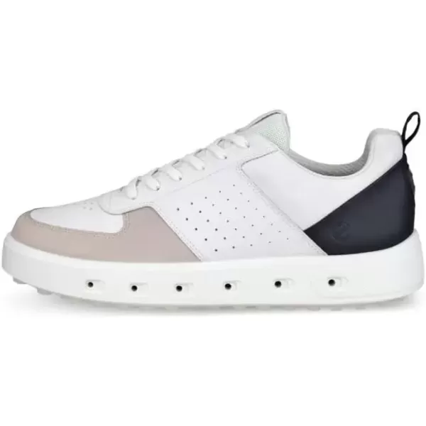 imageECCO Mens Street 720 Goretex Waterproof Golf ShoeWhiteBlackGravel