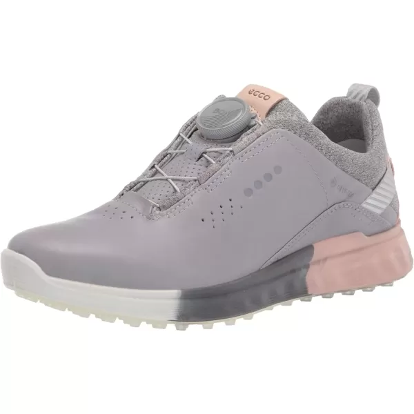 imageECCO Womens SThree Boa Goretex Waterproof Hybrid Golf ShoeSilver GreyRose Dust