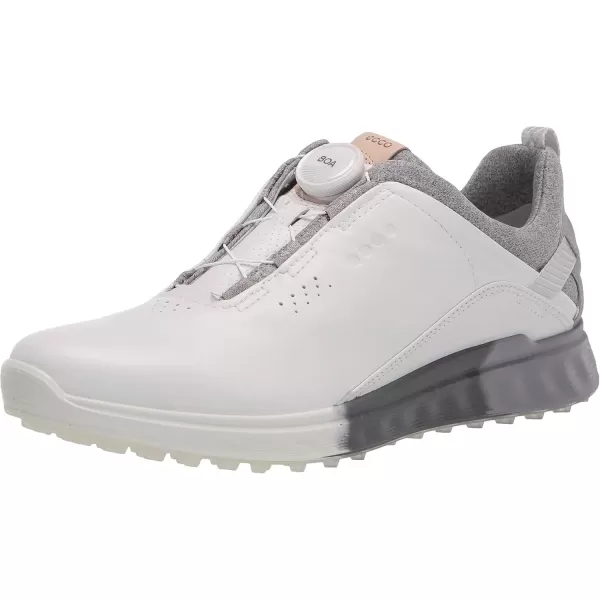 imageECCO Womens SThree Boa Goretex Waterproof Hybrid Golf ShoeWhiteSilver Grey