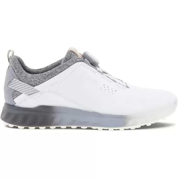 imageECCO Womens SThree Boa Goretex Waterproof Hybrid Golf ShoeWhiteSilver Grey