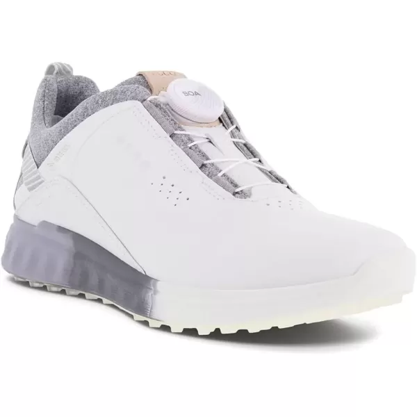 imageECCO Womens SThree Boa Goretex Waterproof Hybrid Golf ShoeWhiteSilver Grey
