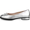 imageECCO Womens Sculpted Luxe Ballerina Bow Ballet FlatPure Silver