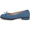imageECCO Womens Sculpted Luxe Ballerina Bow Ballet FlatRetro Blue Suede