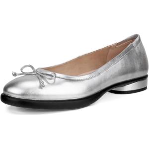 imageECCO Womens Sculpted Luxe Ballerina Bow Ballet FlatPure Silver
