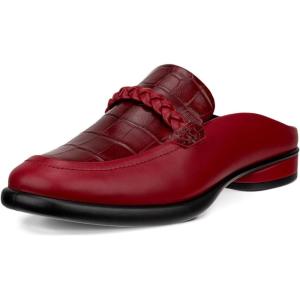 imageECCO Womens Sculpted Luxury Braided MuleBrickBrick Reptile Print