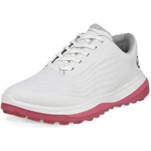imageECCO Womens Lt1 Hybrid Waterproof Golf ShoeWhiteBubblegum